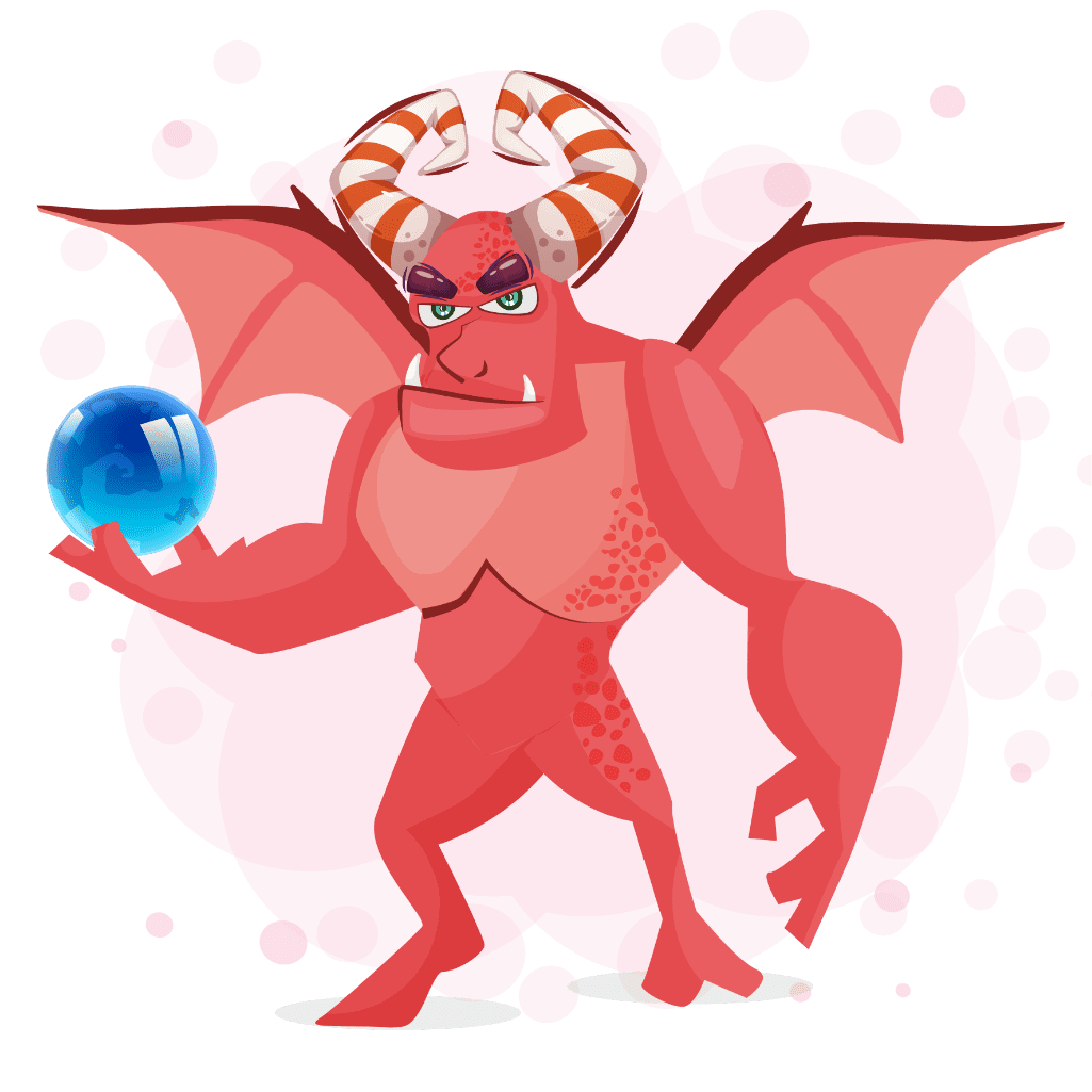 Ilustração de um Dragão - Mascote Picode