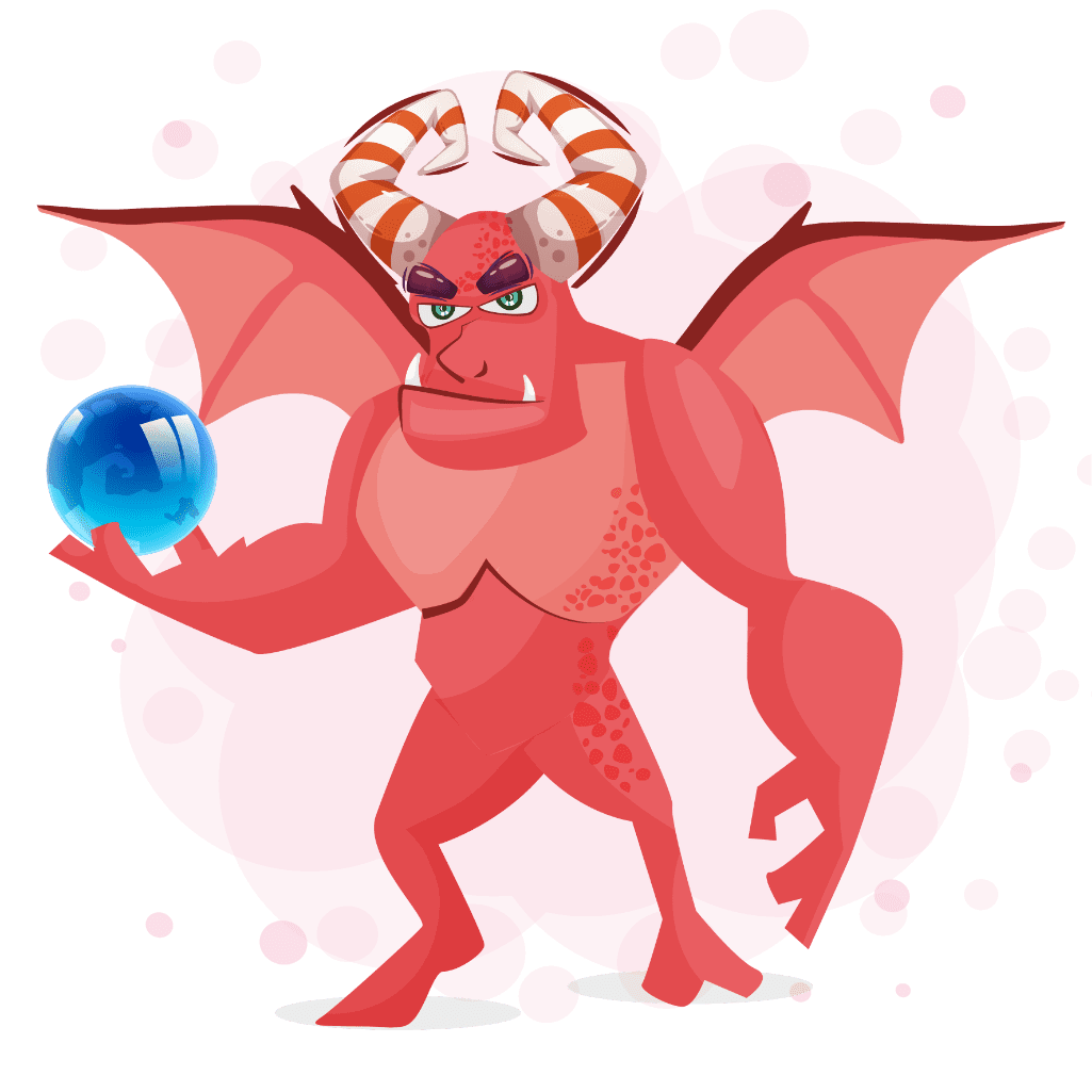 Ilustração de um Dragão - Mascote Picode